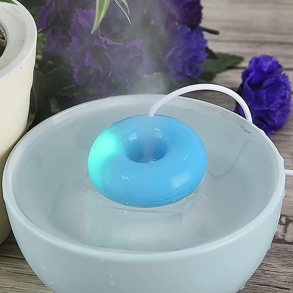 Donuts Humidifier Mini Cute Mist Usb Humidifier Floating Water Air Fresher Aroma Diffuser For Home Spa Car Travel Use(white)