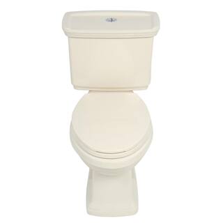 Glacier Bay 2-piece 1.0 GPF1.28 GPF High Efficiency Dual Flush Elongated Toilet in Bone N2430E-BNE