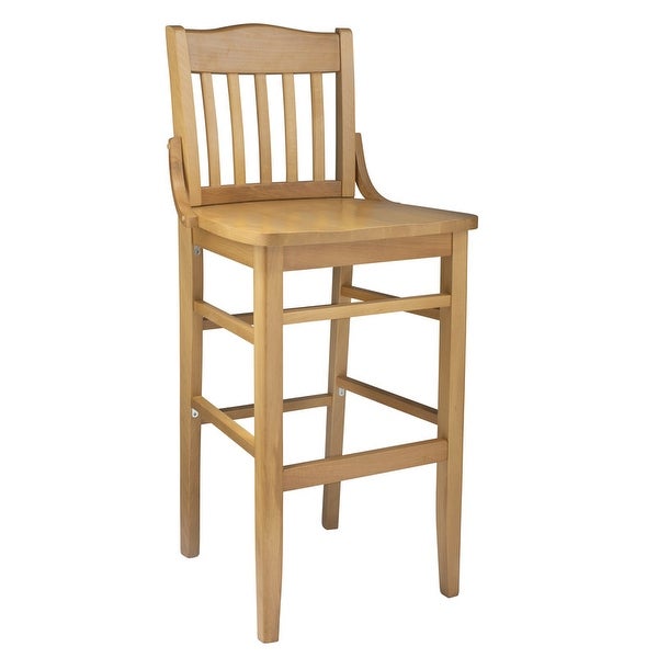 School House Solid Wood Counter Stool