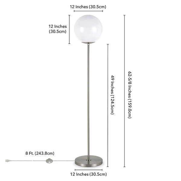 Theia Globe Shade Floor Lamp