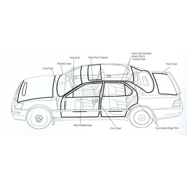 Fairchild Industries KF2027 Door Seal For 1978-1996 Ford Bronco