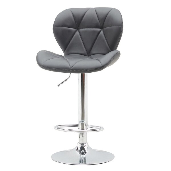 2pcs Modern Swivel Lift Bar Stool with Footrest