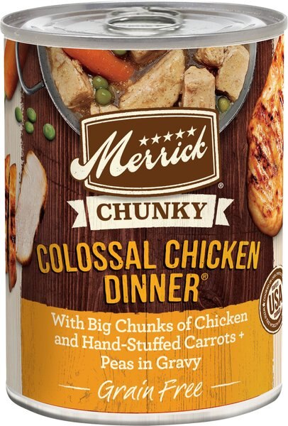 Merrick Chunky Grain-Free Colossal Chicken Dinner Canned Dog Food