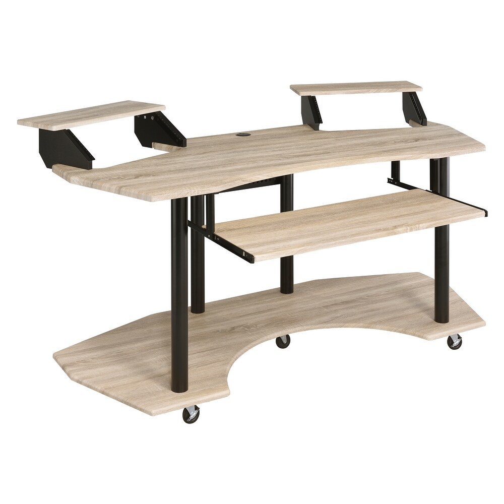 Detroit Music Recording Studio Desk with Keyboard Tray