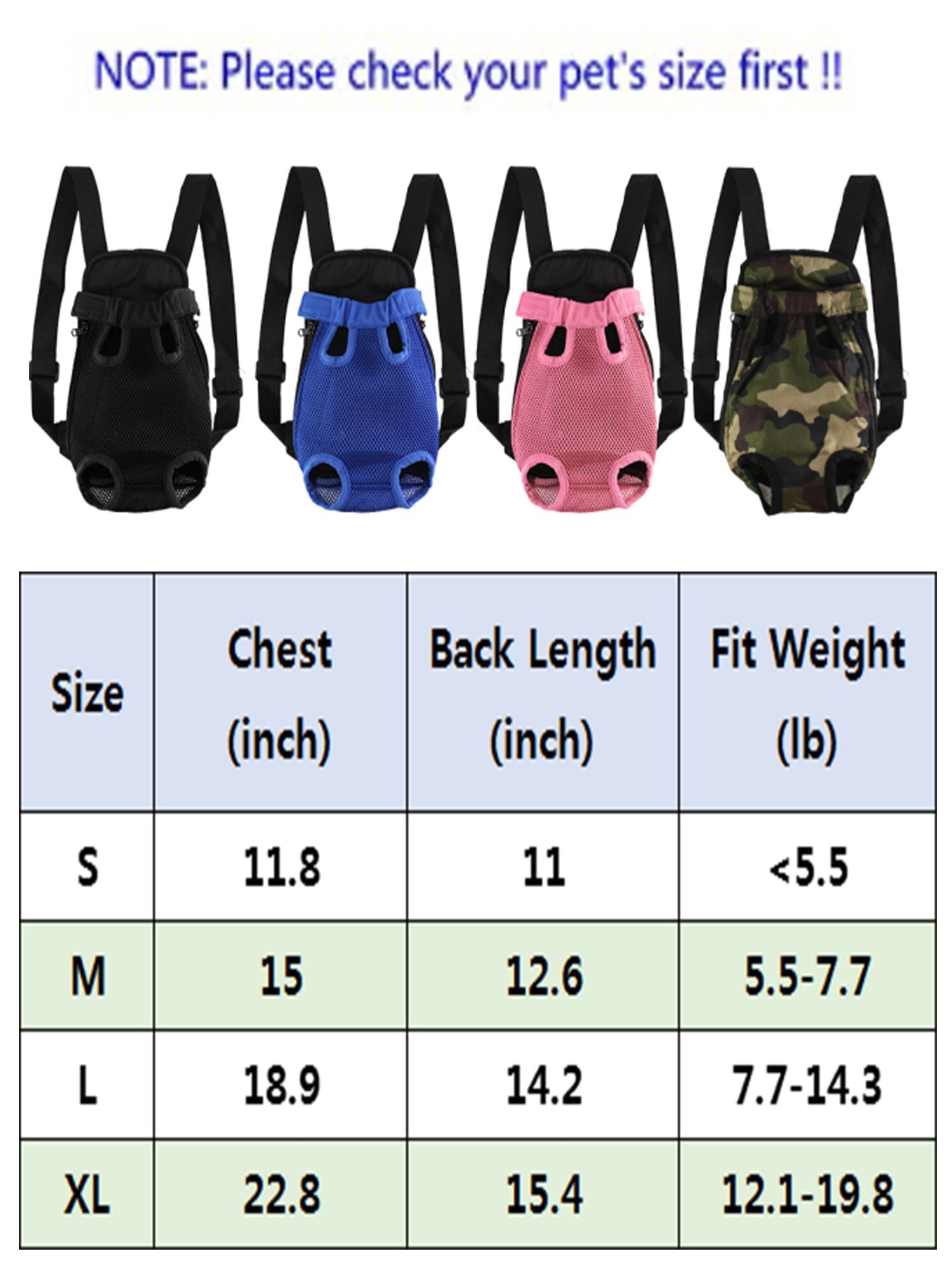 Luxtrada Pet Backpack Carrier Cat Dog Carriers Mesh Travel Bag Legs Out Front Chest Bag with Adjustable Padded Straps Openings (Pink，M)