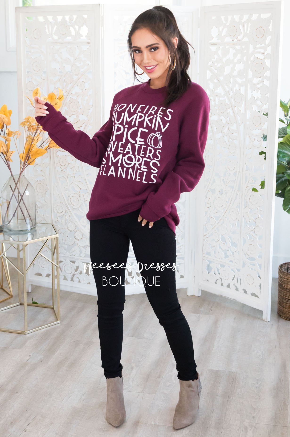 It's All About Fall Modest Sweatshirt