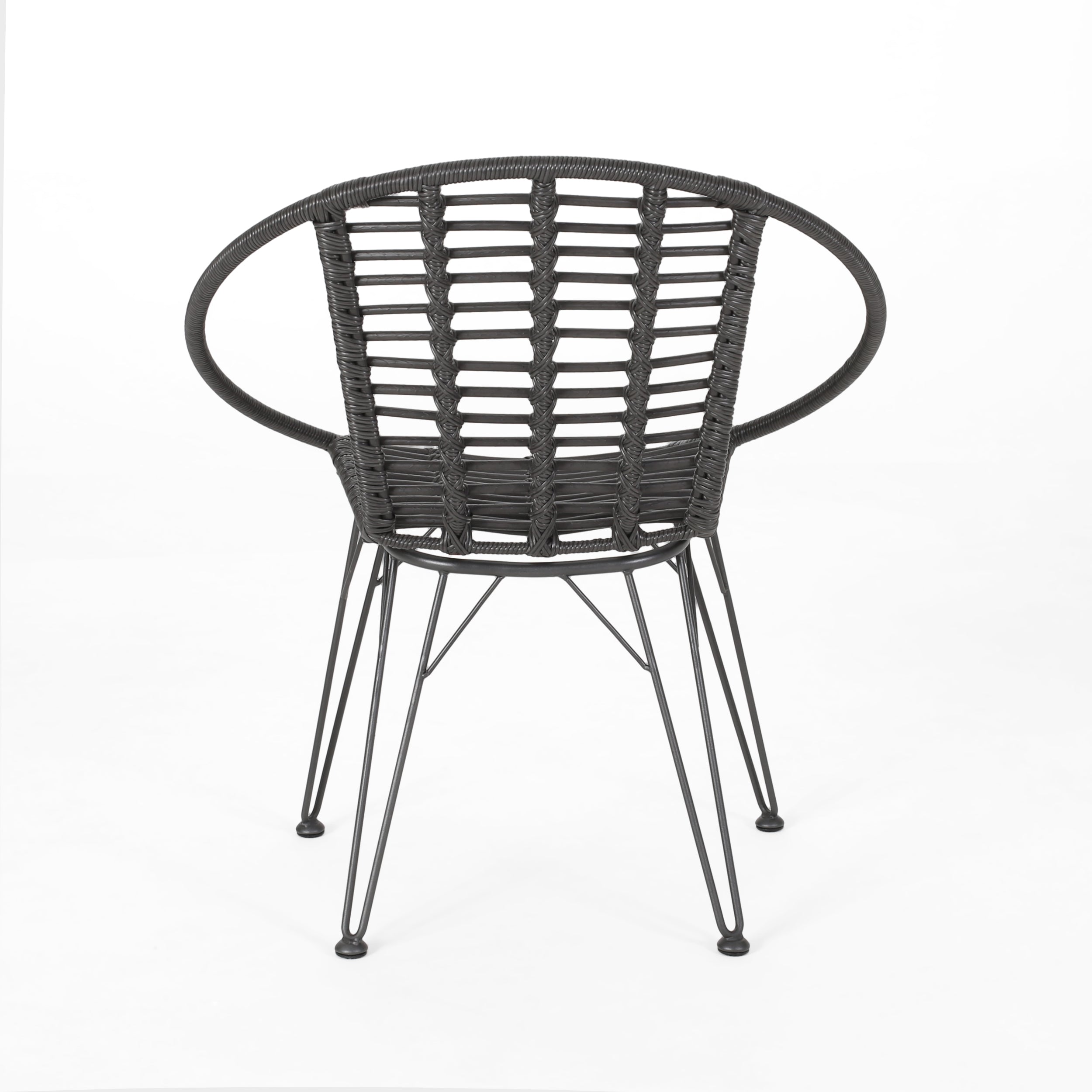 Winnie Outdoor Wicker Dining Chairs (Set of 2)