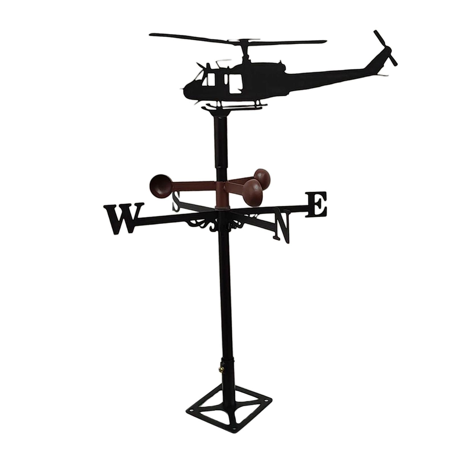 Farmhouse Vane Roof Mount， Wind Direction Indicator Mounted Outdoor Garden Yard Metal Bracket vane Porch Patio Lawn Ornament