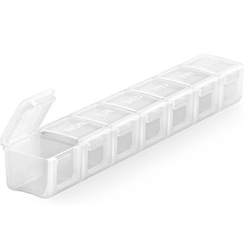 Sukuos Extra Large Weekly Pill Box， Medicine Organizer For Vitamins， Fish Oils and Supplements