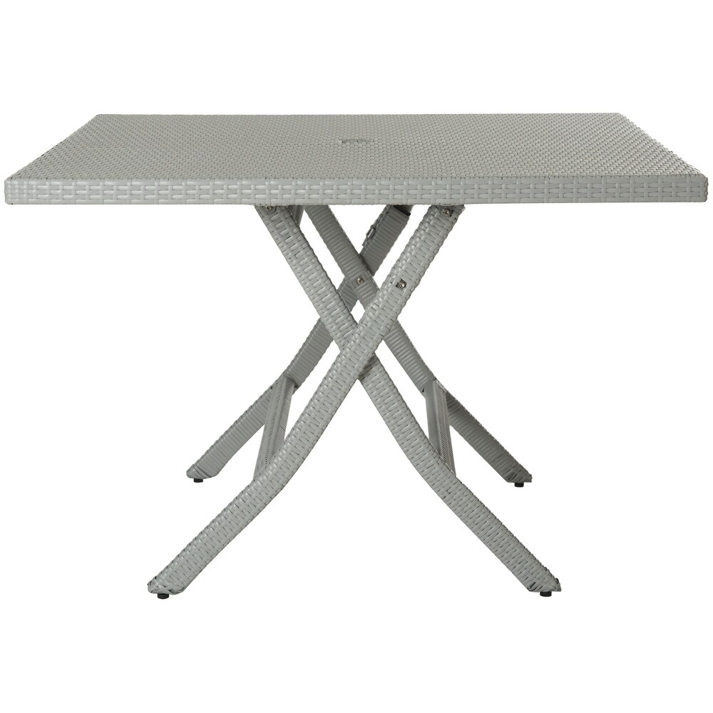 SAFAVIEH Outdoor Living Samana Grey Square Folding Dining Table   42.1\