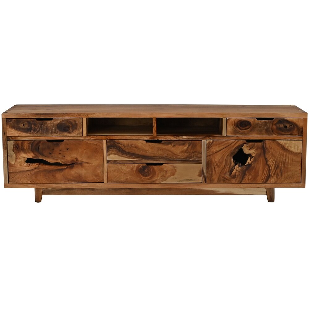 Bolzano Live Edge Suar Dresser/Media Center with 6 drawers