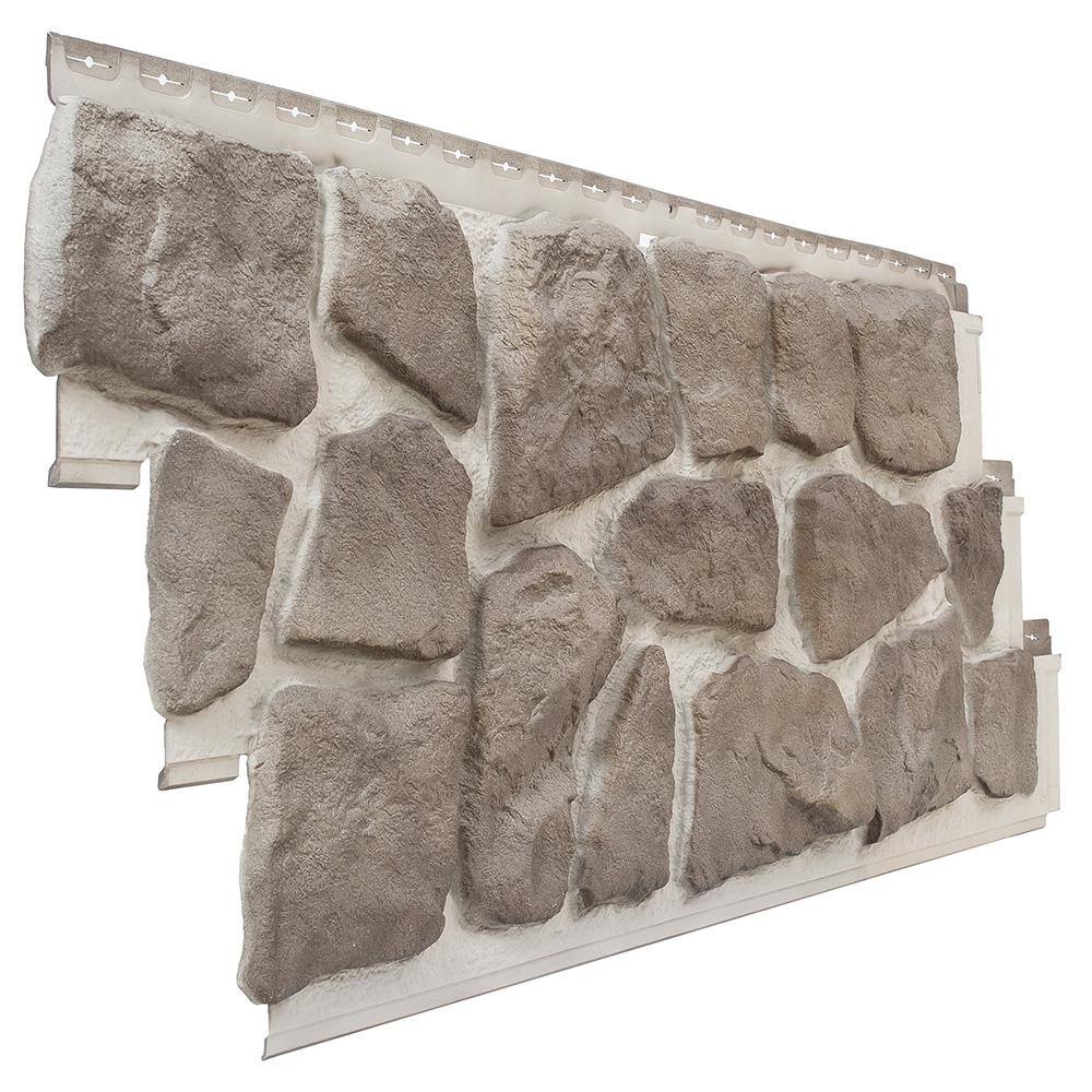 Novik NovikStone FS Fieldstone (19.1 in. x 50 in.) Stone Siding in Adirondacks (10 Panels Per Box 49.6 sq. ft.) 100340002