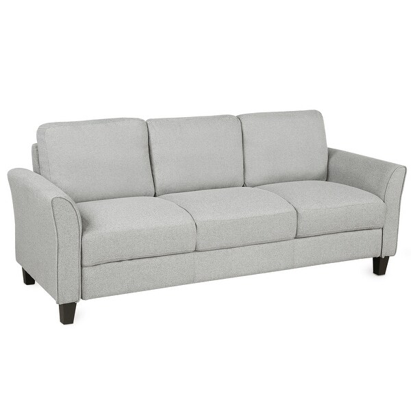 3-Seat Linen Fabric Sofa