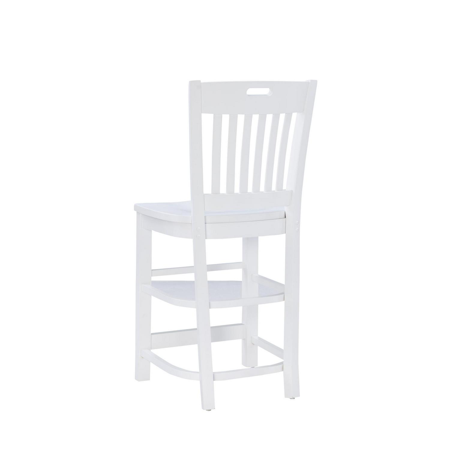 Linon Verven 248221 Counter Stool Set of 2 White  Crowdfused