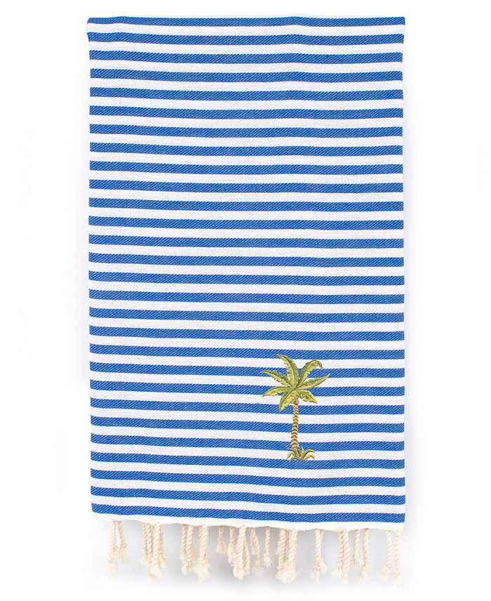 Linum Home Fun in the Sun Breezy Palm Tree Pestemal Beach Towel