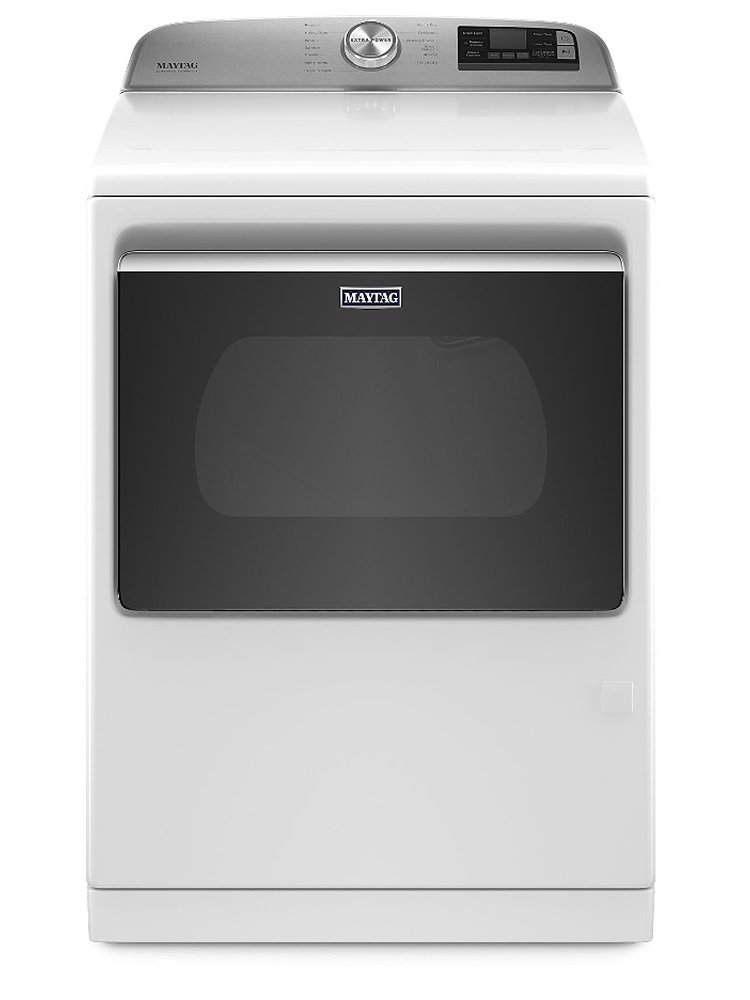 Maytag 7.4 Cu. Ft. White Smart Capable Gas Dryer With Extra Power Button