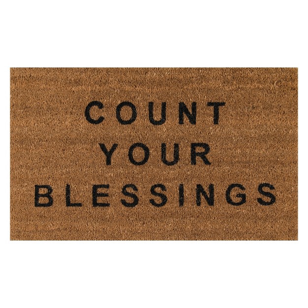 Count Your Blessings Coir Doormat Novogratz By Momeni