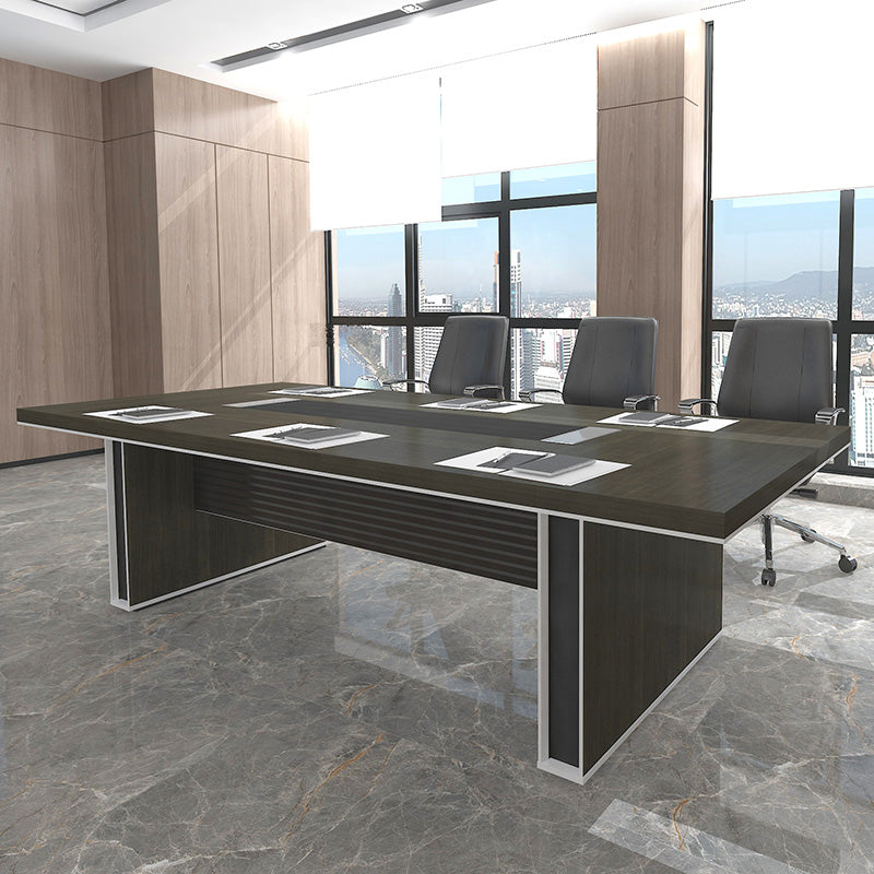 MATEES Boardroom Table 2.8M - Grey/ Brown