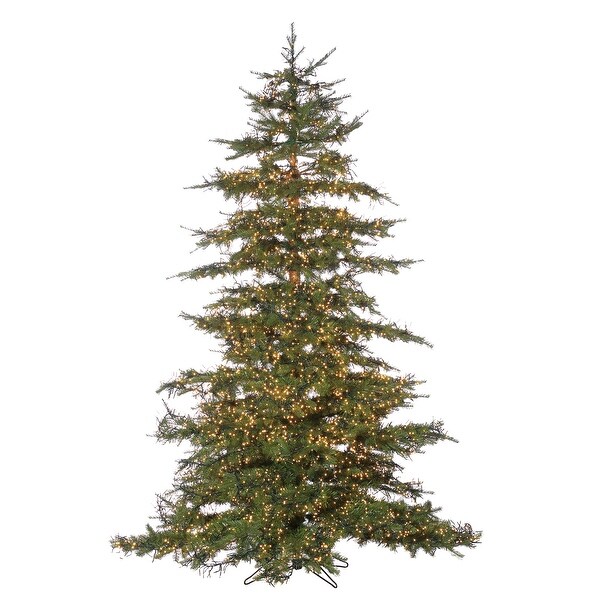 7.5 Foot Pre Lit Natural Cut Monaco Pine with 8032 LED Micro Lights