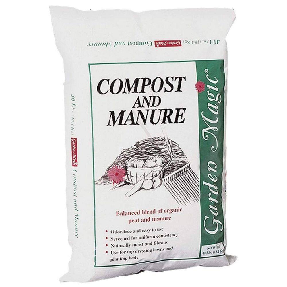 Lawn Garden Compost and Manure Blend 40 Pound Bag (2-Pack) 2 x 5240