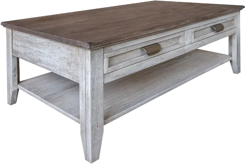 Sahara Brown Two-Tone Coffee Table