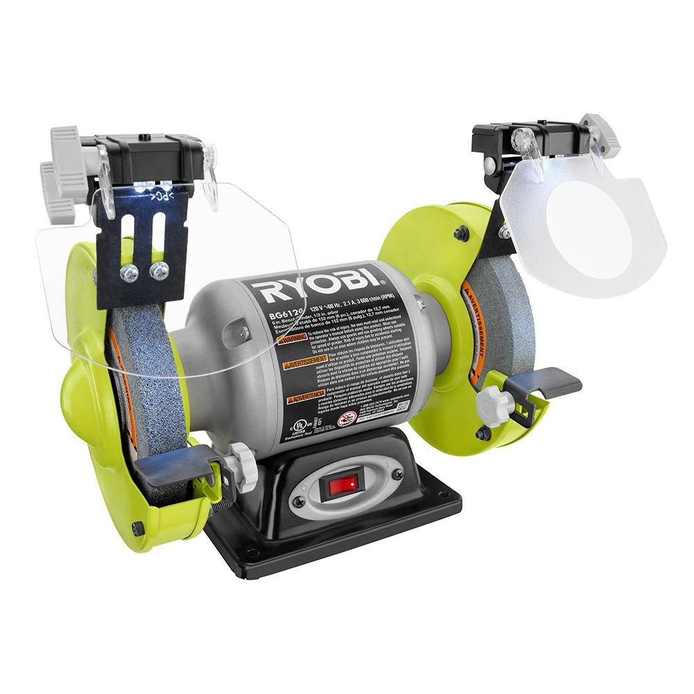 RYOBI 2.1 Amp 6” Grinder with LED lights BG612G