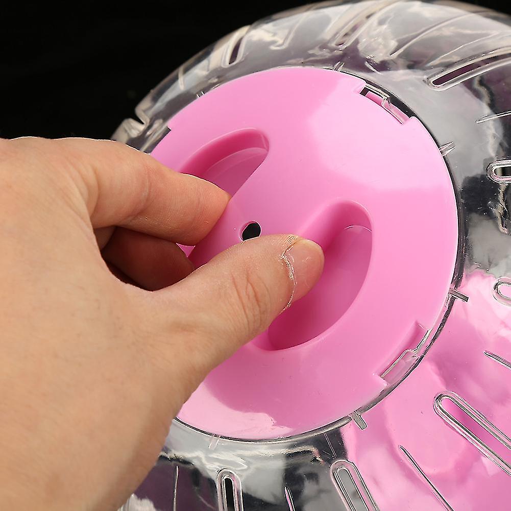 18.5cm New Fashion Plastic Small Pet Hamster Gerbil Toy Running Activity Exercise Ball(Pink)