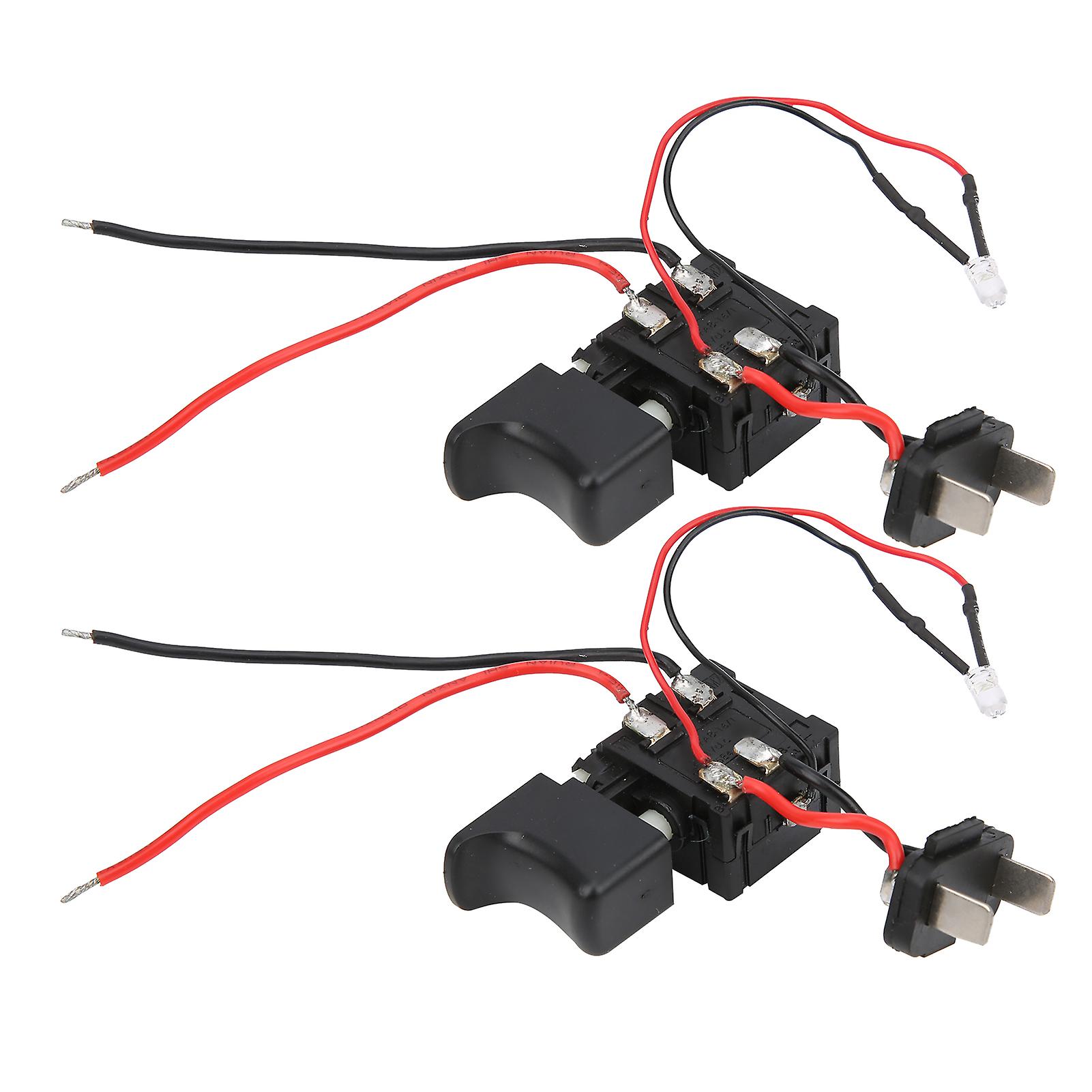 2pcs Power Tool Trigger Switch Speed Control For Electric Hammer Impact Drill Equipment Accessories