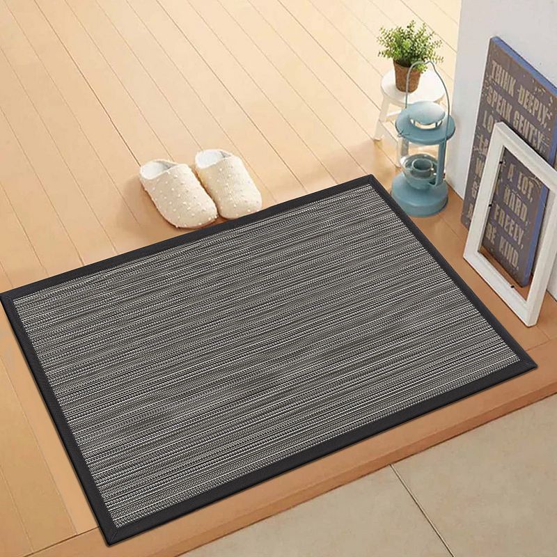 World Rug Gallery Stripe Textline Anti-Fatigue Mat