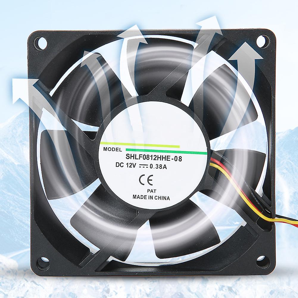 Shlf0812hhe-08 Cooling Fan 0.38a Dc 12v 3pin Heat Dissipation Fan Heat Sink Cooler