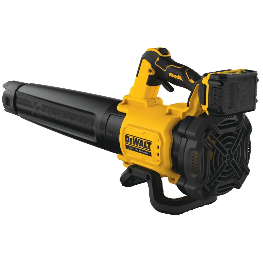 DEWALT DCBL722P1 20V MAX 125 Mph 450 CFM Brushless Cordless Battery Powered Handheld Leaf Blower with (1) 5Ah Battery and Charger