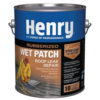 Henry 208R Rubberized Wet Patch Roof Leak Repair Sealant 0.90 gal. HE208R142