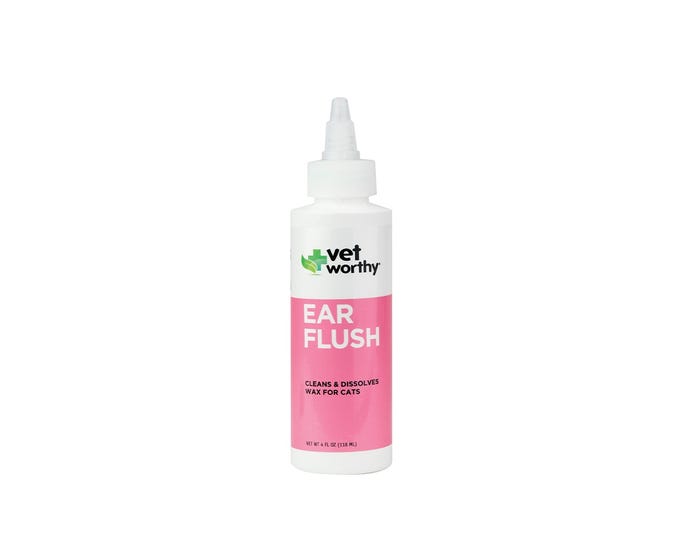 Vet Worthy Ear Flush For Cats， 4 Oz. - 0048N