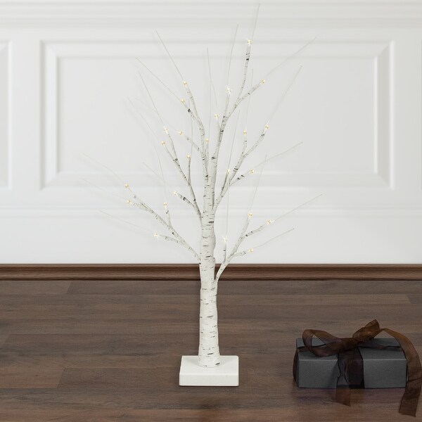 LED Lighted Birch Twig Christmas Tree