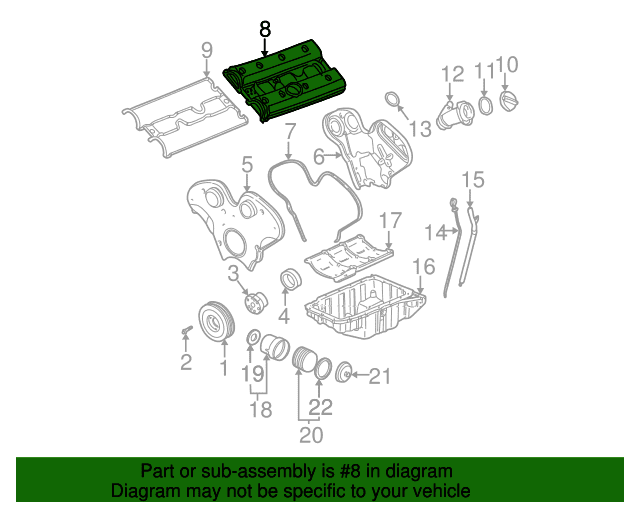 Genuine OE GM Valve Cover - 55351453