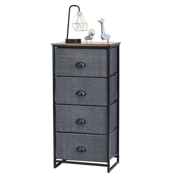Costway 74106892 Chest Storage Tower Side Table Di...