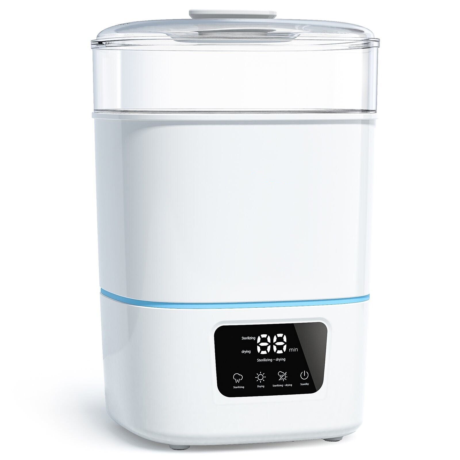 Luxury 3-In-1 Baby Bottle Steam Sterilizer And Dryer With LCD Screen