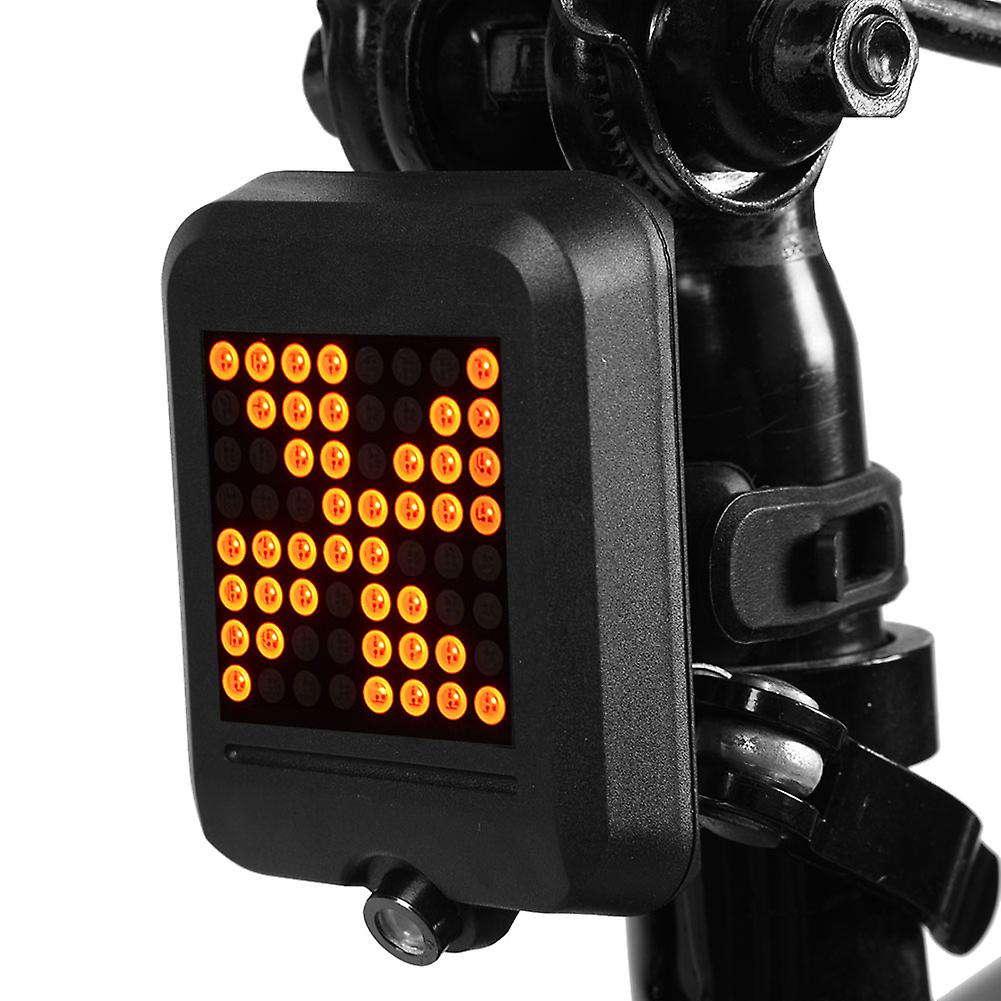 Outdoor Rainproof Led Bike Turn Signal Taillight Cycling Safety Warning Projector Light