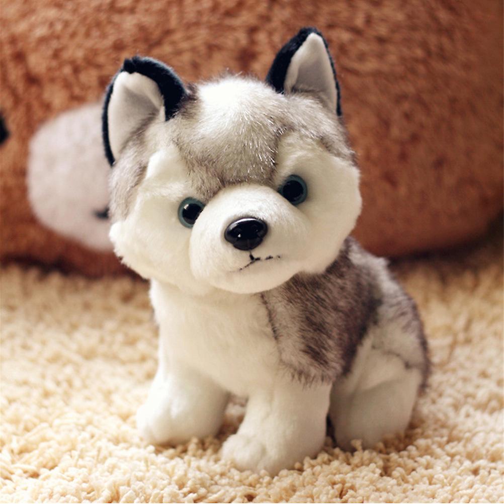 18CM Husky Plush Toys Simulation Pet Dog Stuffed Plush Toy Multipurpose Lovely Puppy Stuffed Doll for Birthday Gift Christmas New Year