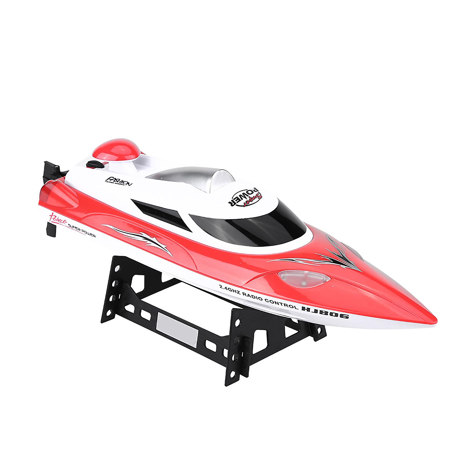 Rc 2.4ghz Remote Control 4 Channel Mini Boat Racing Speedboat Model Kids Toy Vehicle Ship (red)