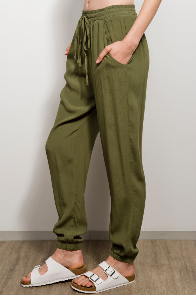 Lounging Around Pants Khaki