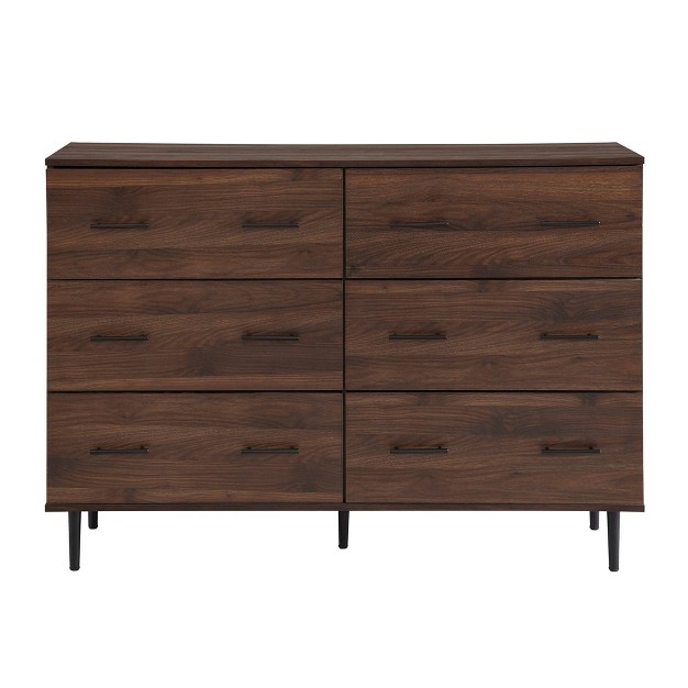 Higgins Modern Horizontal 6 Drawer Dresser Saracina Home