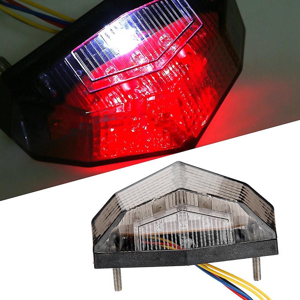 Motorcycle Modified Led Tail Light Warning Tail Lamp Taillight With Brake Turn Signal