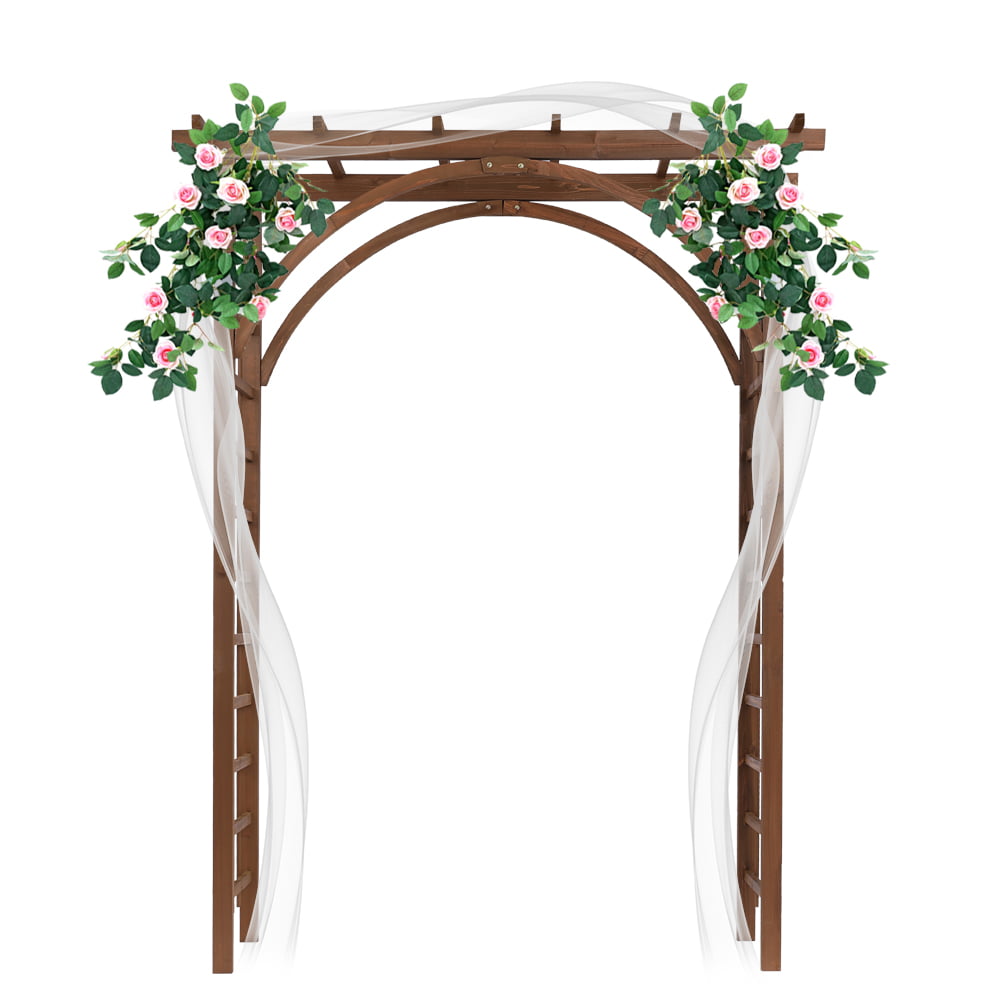 BMTBUY Beautiful And Practical Garden Arch Dark Brown