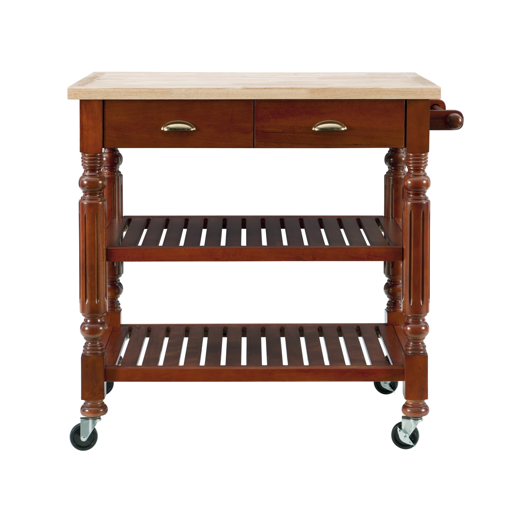 Barker Kitchen Cart Dark Cherry