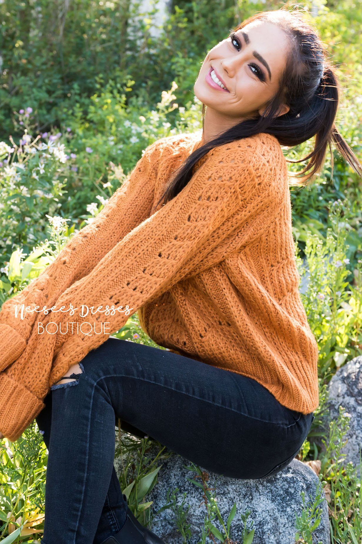 Harvest Time Modest Sweater