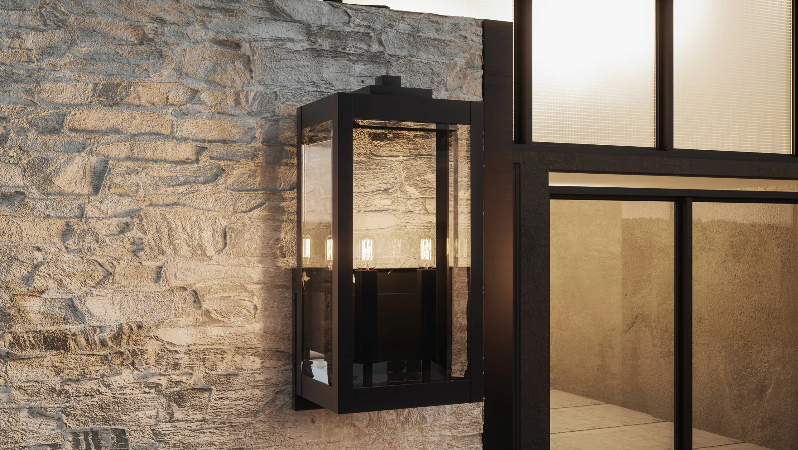 Quoizel WVR8409EK Westover 2-Light 22.75-in Earth Black Outdoor Wall Light