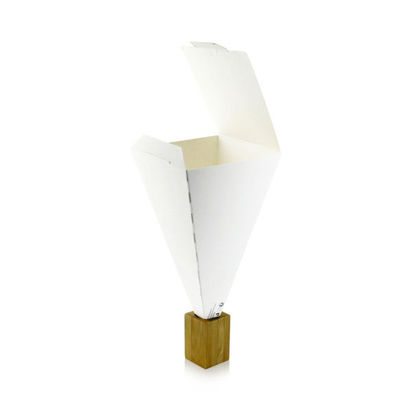 Packnwood 210SCONE Closeable White Snack Cone   7....