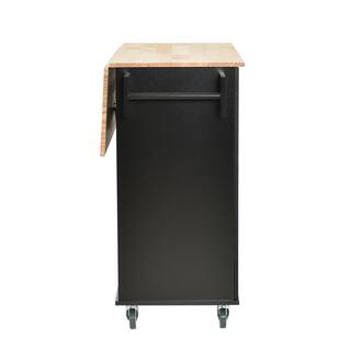 wetiny Black Kitchen Island WF0107287035AAB