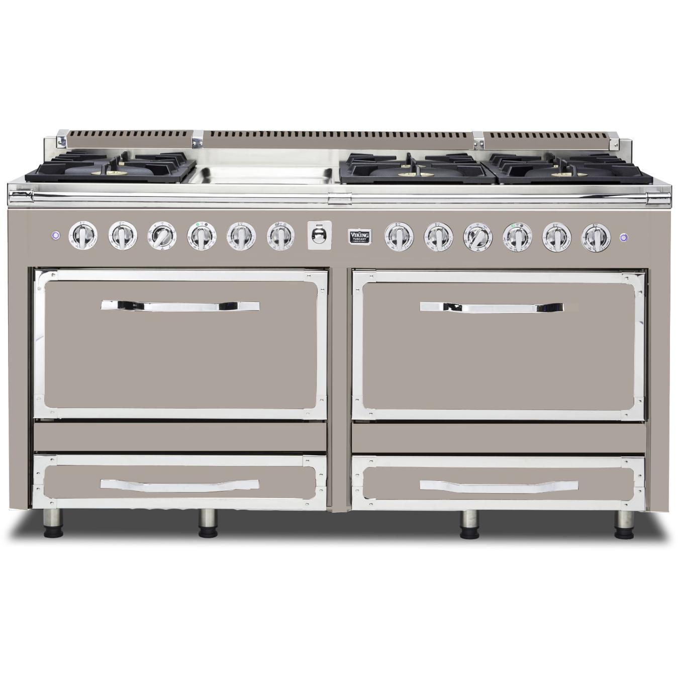 Viking 66-inch Freestanding Dual-Fuel Range with Convection Technology TVDR661-6GPG